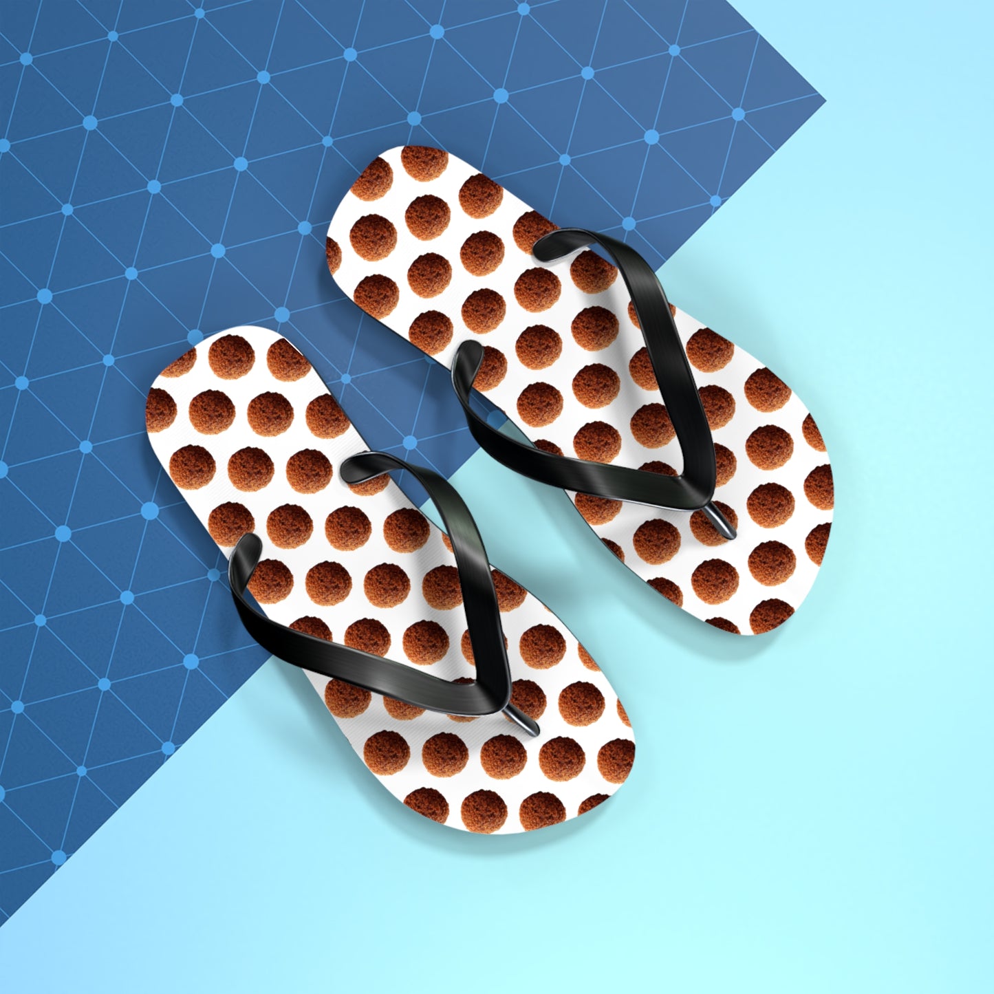 Heren slippers met bitterbal patroon