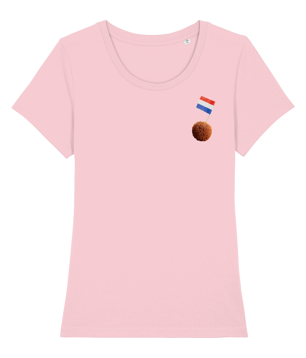 Nederlands Bitterballetje Dames T-shirt