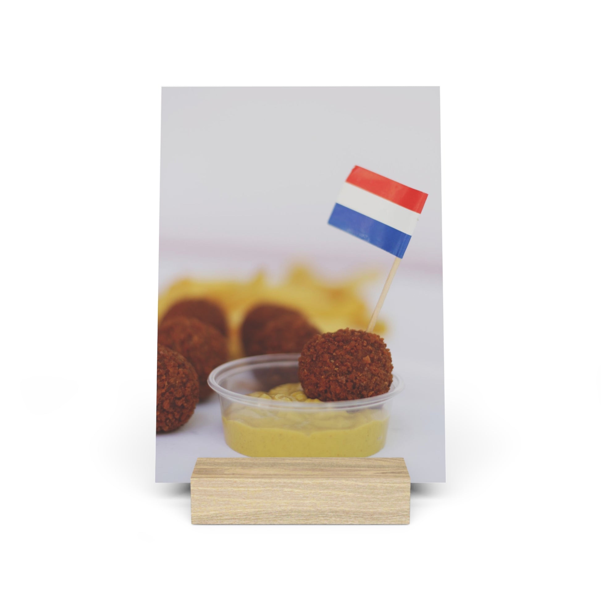 Nederlandse vlag in bitterbal tafel standaard product