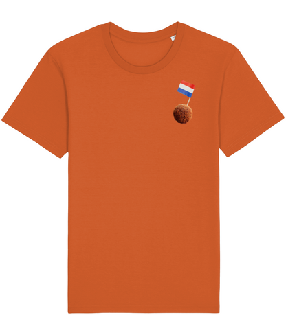 Oranje EK 2024 Dames T-shirt ( voor en achterkant bedrukt )