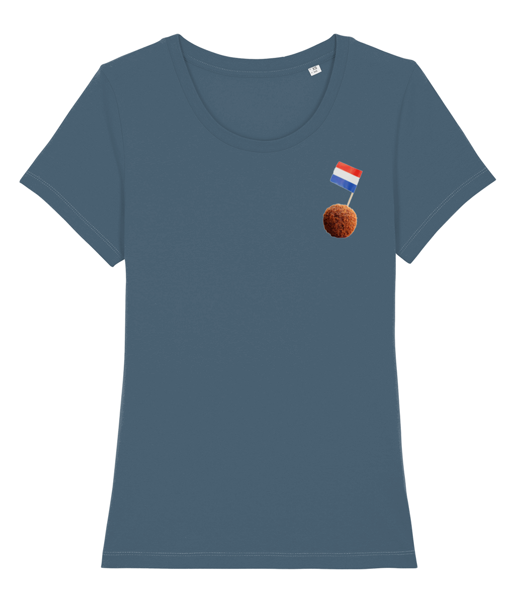 Nederlands Bitterballetje Dames T-shirt