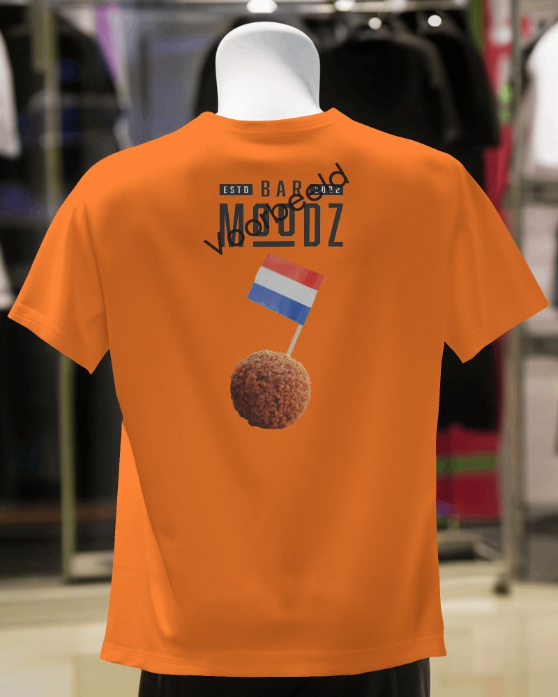 Oranje EK 2024 Dames T-shirt ( voor en achterkant bedrukt )