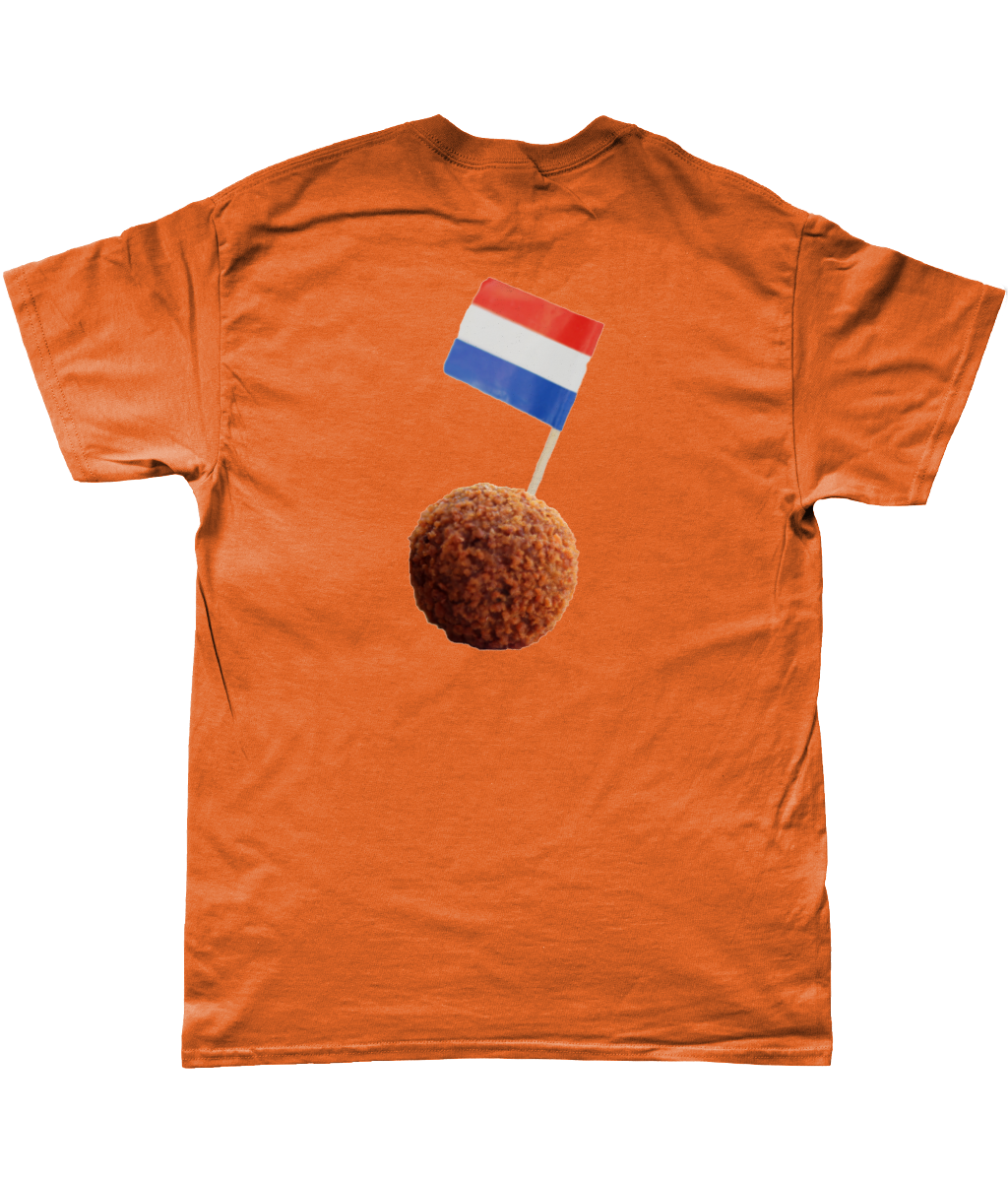 Oranje EK 2024 Heren T-shirt ( voor en achterkant bedrukt )