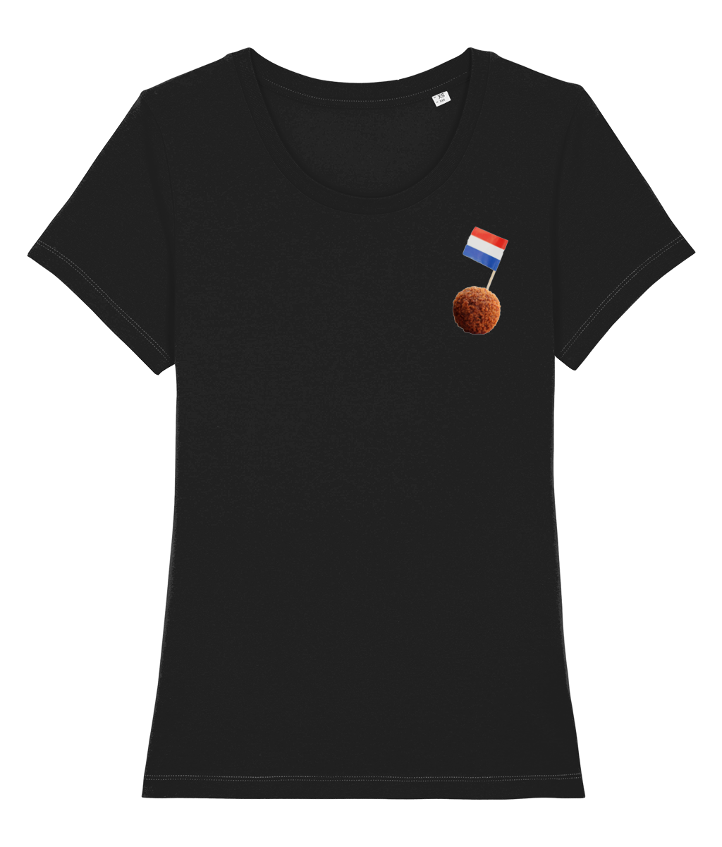 Nederlands Bitterballetje Dames T-shirt