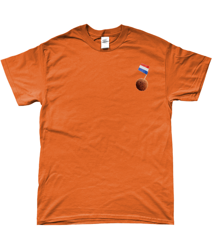 Oranje EK 2024 Heren T-shirt ( voor en achterkant bedrukt )