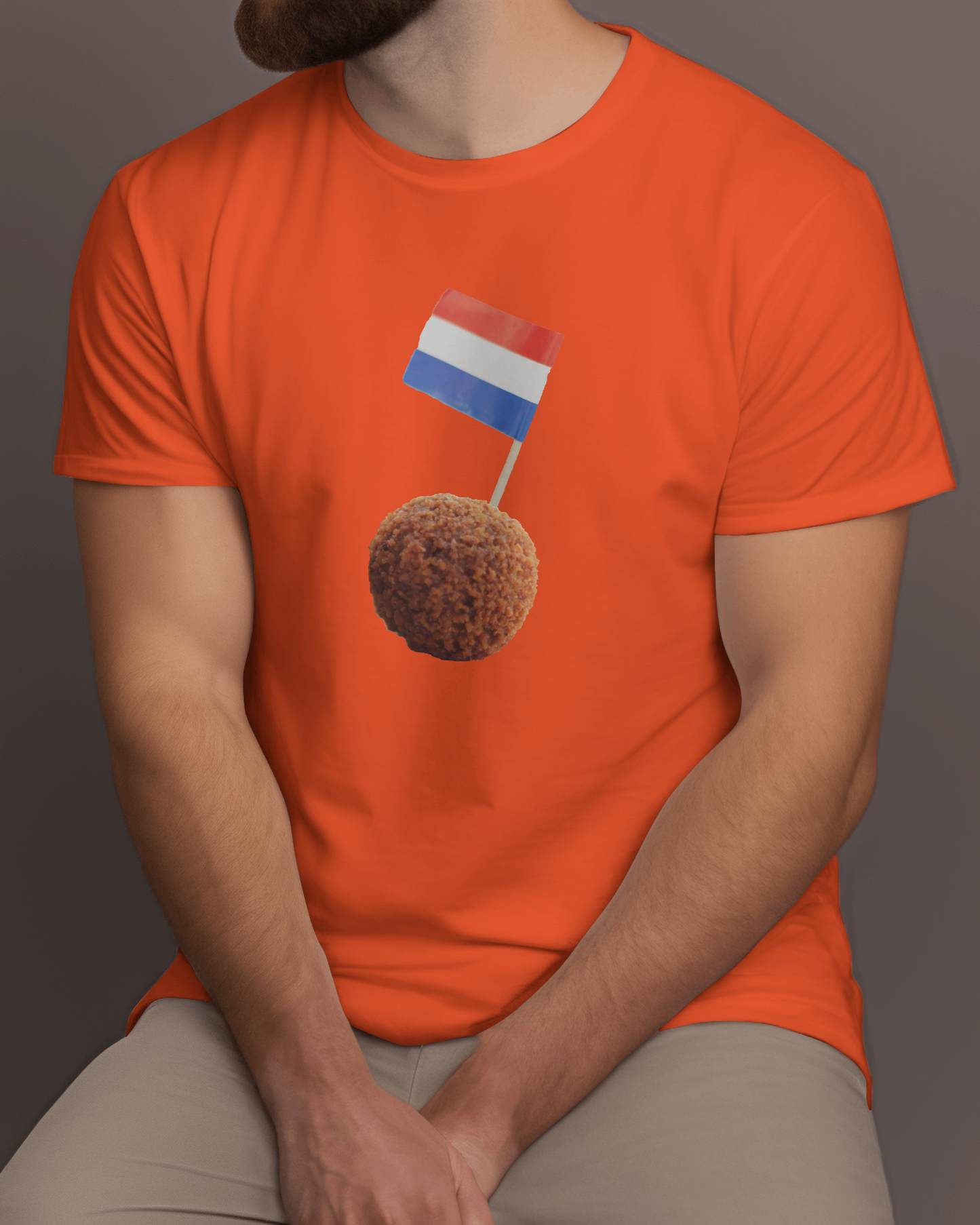 Oranje Heren T-shirt - Comfortabel en Stijlvol!