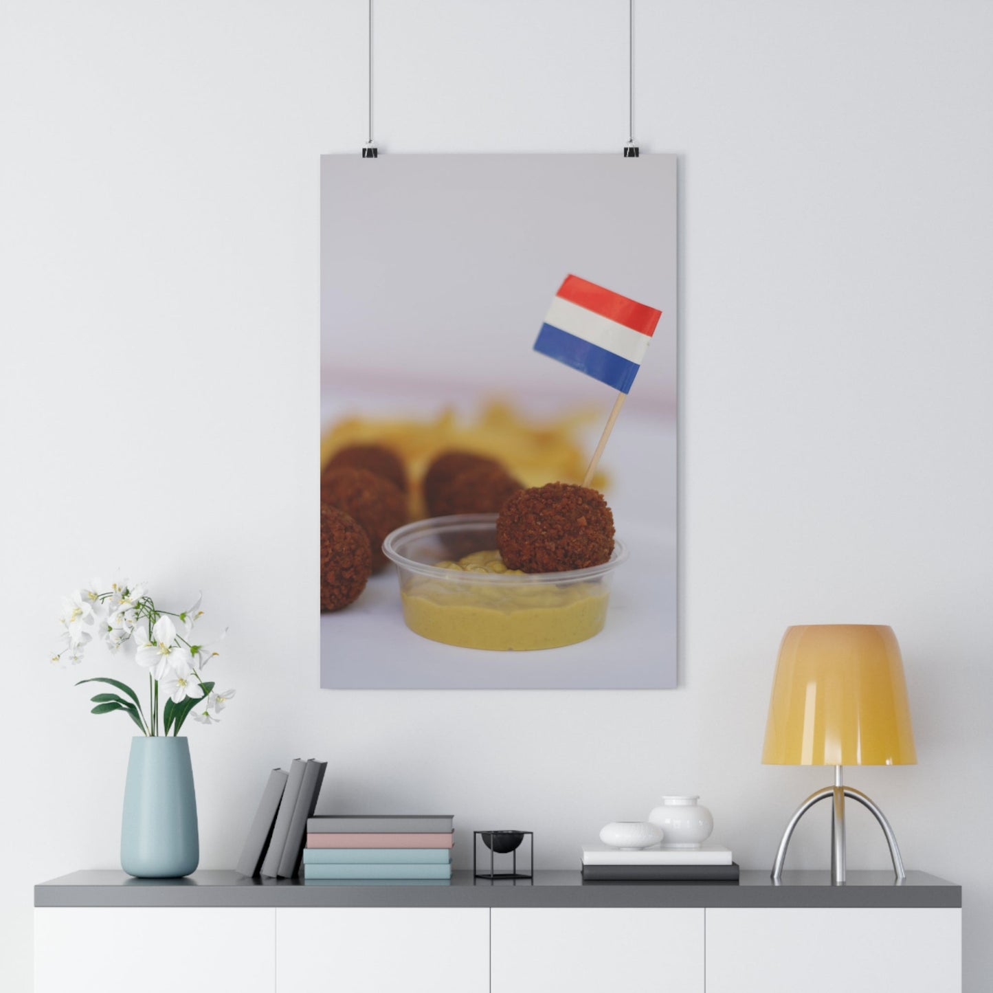 Bitterballen Nederlandse Vlag Poster